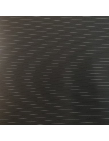 Gessato in viscosa nero