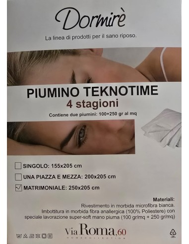Via Roma 60 Dormirè Piumino Teknotime...