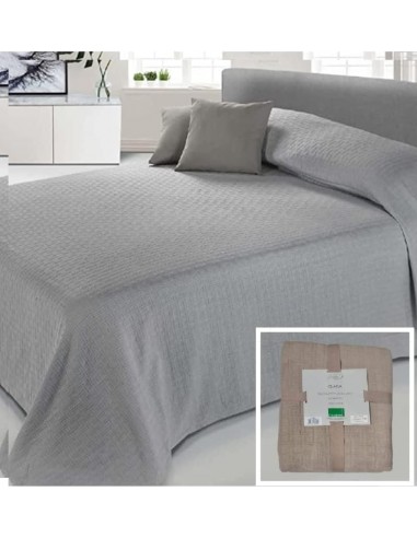 Copriletto jacquard Clara Corda,...