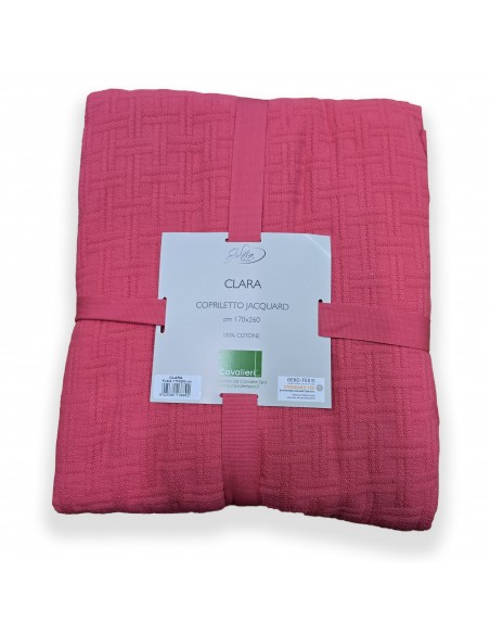 Copriletto jacquard Clara Fuxia, Cavalieri