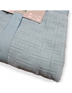 Copriletto jacquard Clara Acqua marina, Cavalieri 2
