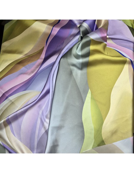 Raso Satin sfumato mano seta