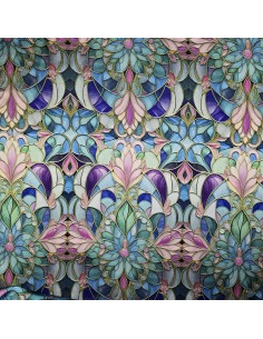 Raso Satin Vetrata mano seta