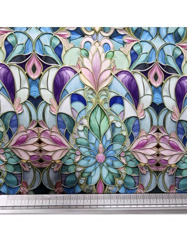 Raso Satin Vetrata mano seta