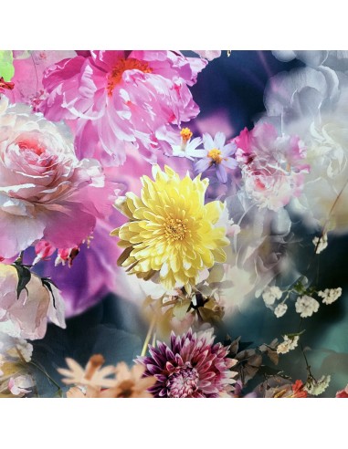 Raso Satin Floreale mano seta