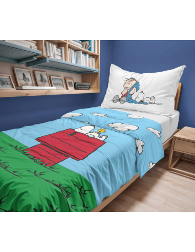 Parure Copripiumino Singola Snoopy...