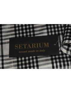 shantung di seta bianco nero 2