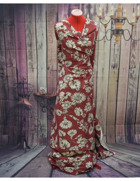 Viscosa Elasticizzata Stampata Floreale