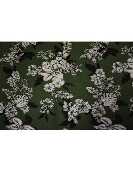 Viscosa Elasticizzata Stampata Floreale