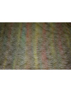 Retino a righe verde, giallo, bruciato