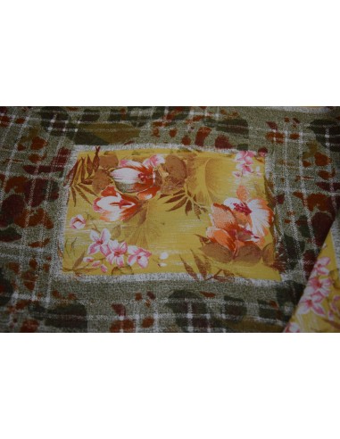 Chiffon di Viscosa Fiori e Quadri