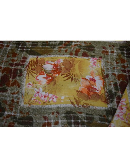 Chiffon di Viscosa Fiori e Quadri