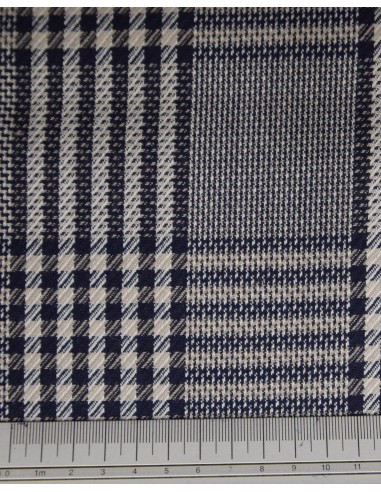 Lana Principe di Galles Blu/Beige