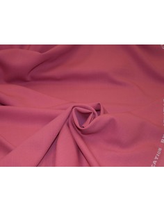 Crepe rasato in pura lana col rosa scuro