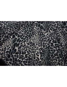 Raso di Cotone Maculato sfondo bianco