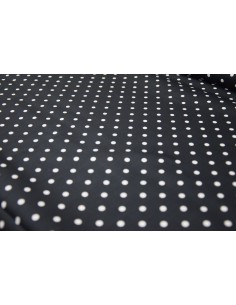 Raso a Pois bianco e nero 2