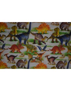 Raso satine fantasia Dinosauri