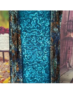 Tulle ricamato e paillette