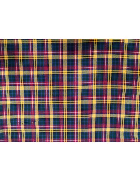 Tartan scozzese in viscosa elasticizzato