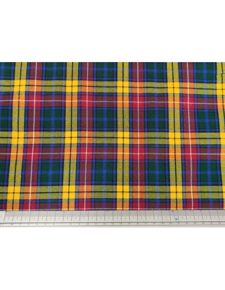 Tartan scozzese in viscosa elasticizzato