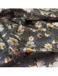Broccato lurex fantasia floreale