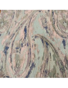 Matelassè fantasia salmone/blu 2