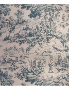 Panama di cotone Toile de Jouy