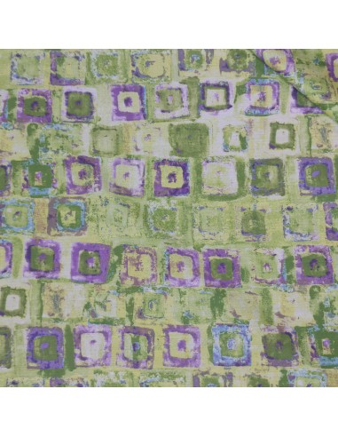 Taglio in Shantung di viscosa Geometrico