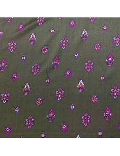 Crepe De Chine in seta Verde 2